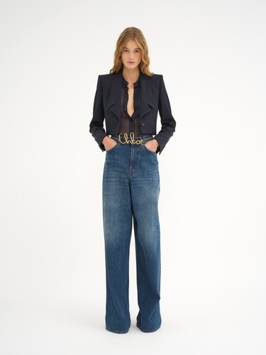 Wide-leg jeans in denim - 3
