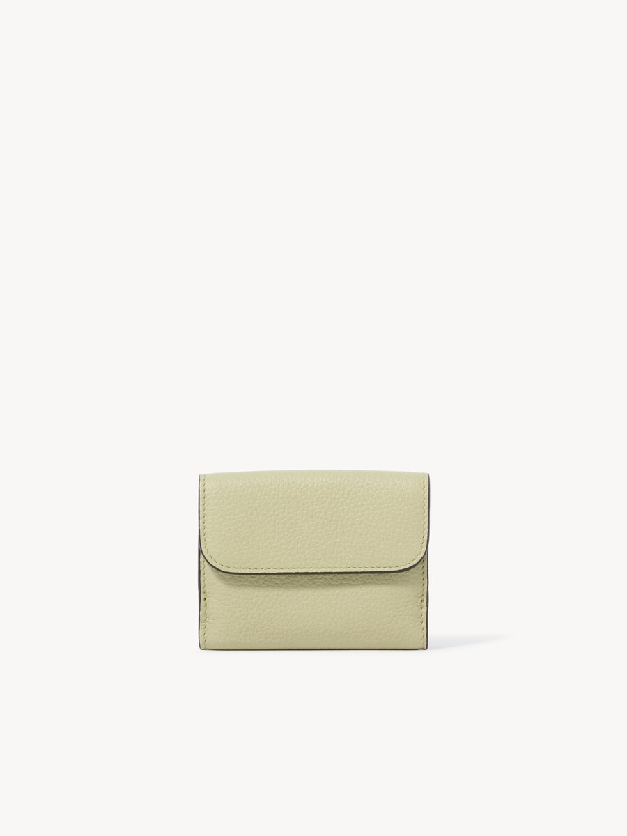 Mini Alphabet tri-fold in grained leather - 4