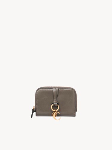 Alphabet bi-fold wallet in shiny leather - 1