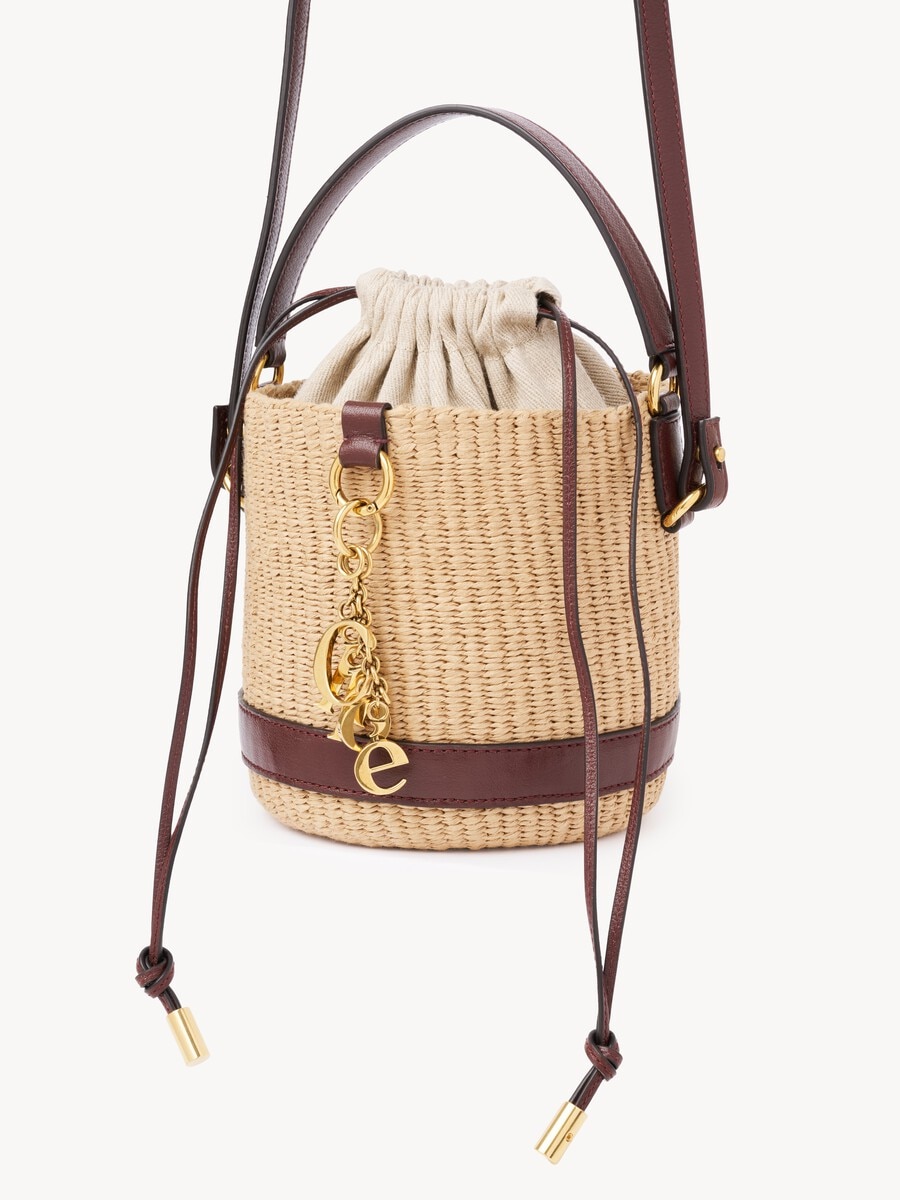 Chlo&eacute; Charms basket bag in natural fibers - 4