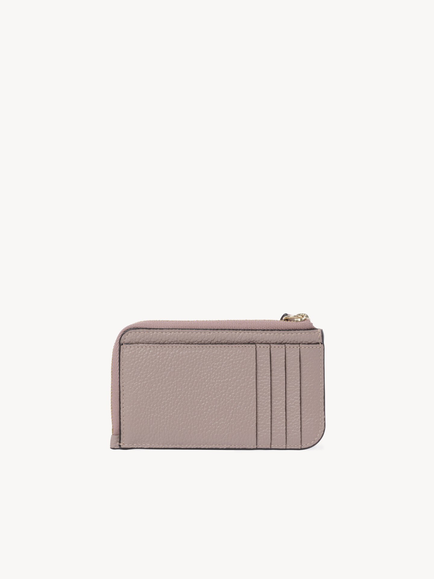 Alphabet wallet in grained leather - 4.0