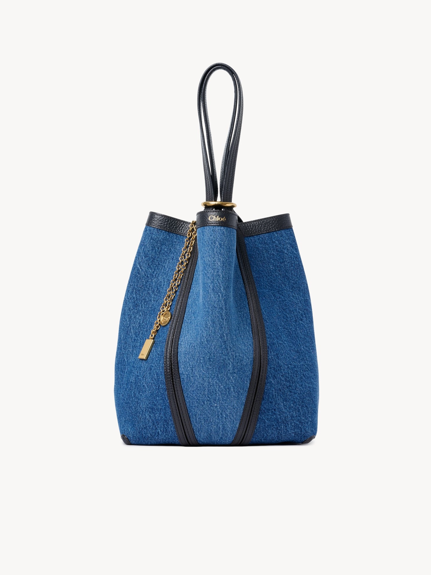 Chlo&eacute; Spin tote bag in denim - 2.0