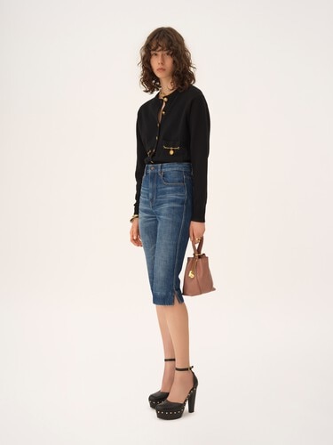 Horse Medal cardigan in a merino wool & cashmere knit - 3