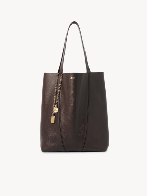 Chlo&eacute; Spin tote bag in grained leather