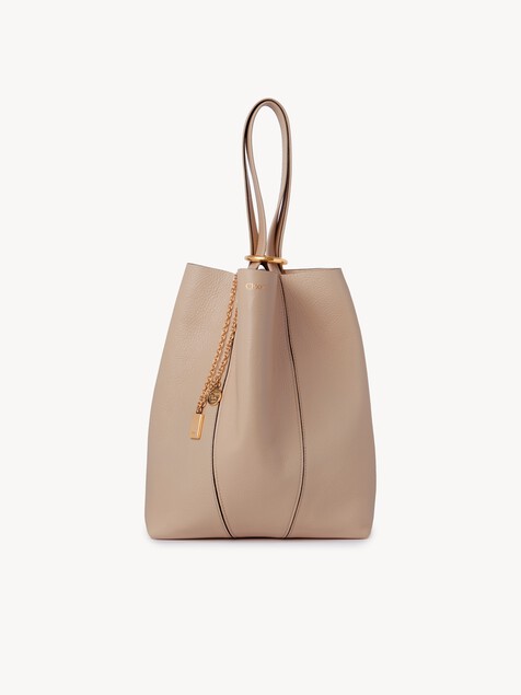 Chlo&eacute; Spin tote bag in grained leather