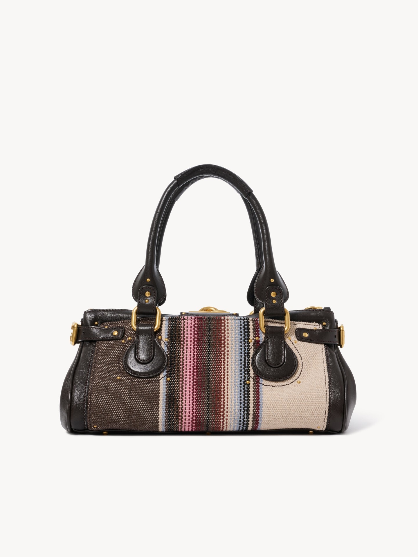 Paddington bag in tweed & grained leather - 4.0