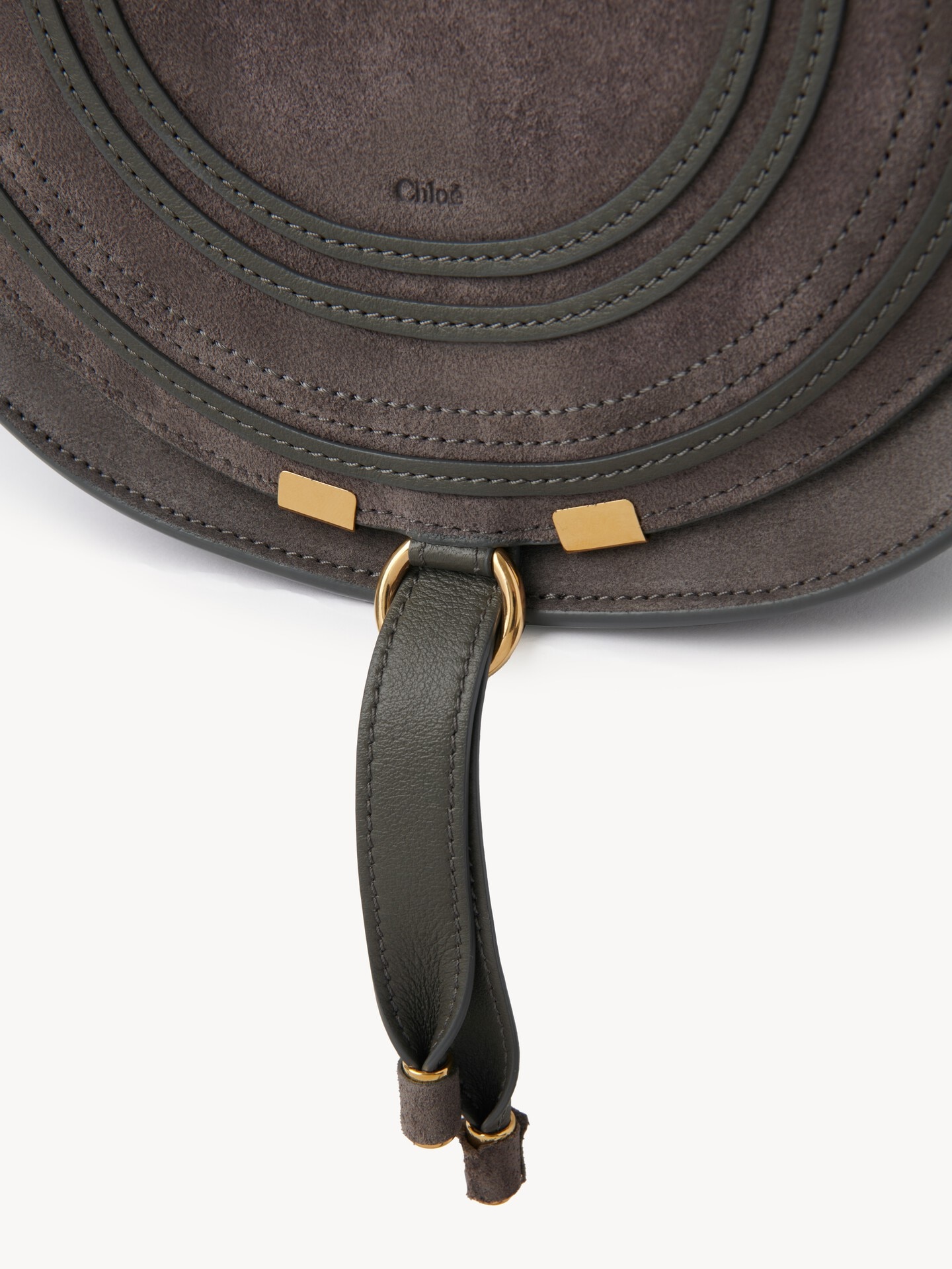 Sac port&eacute; &eacute;paule Marcie en cuir velours - 6.0