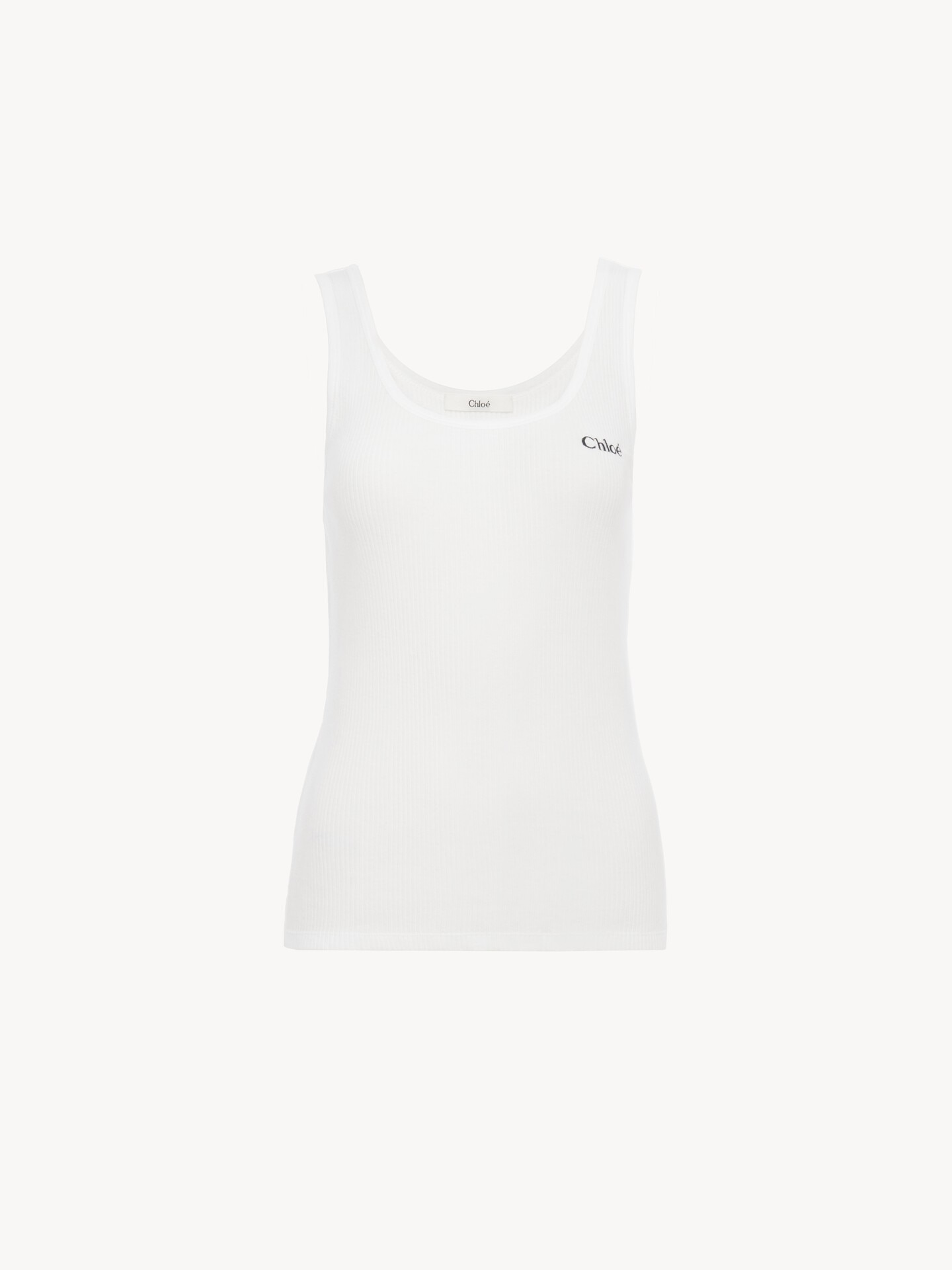 Logo tank top in jersey - 2.0