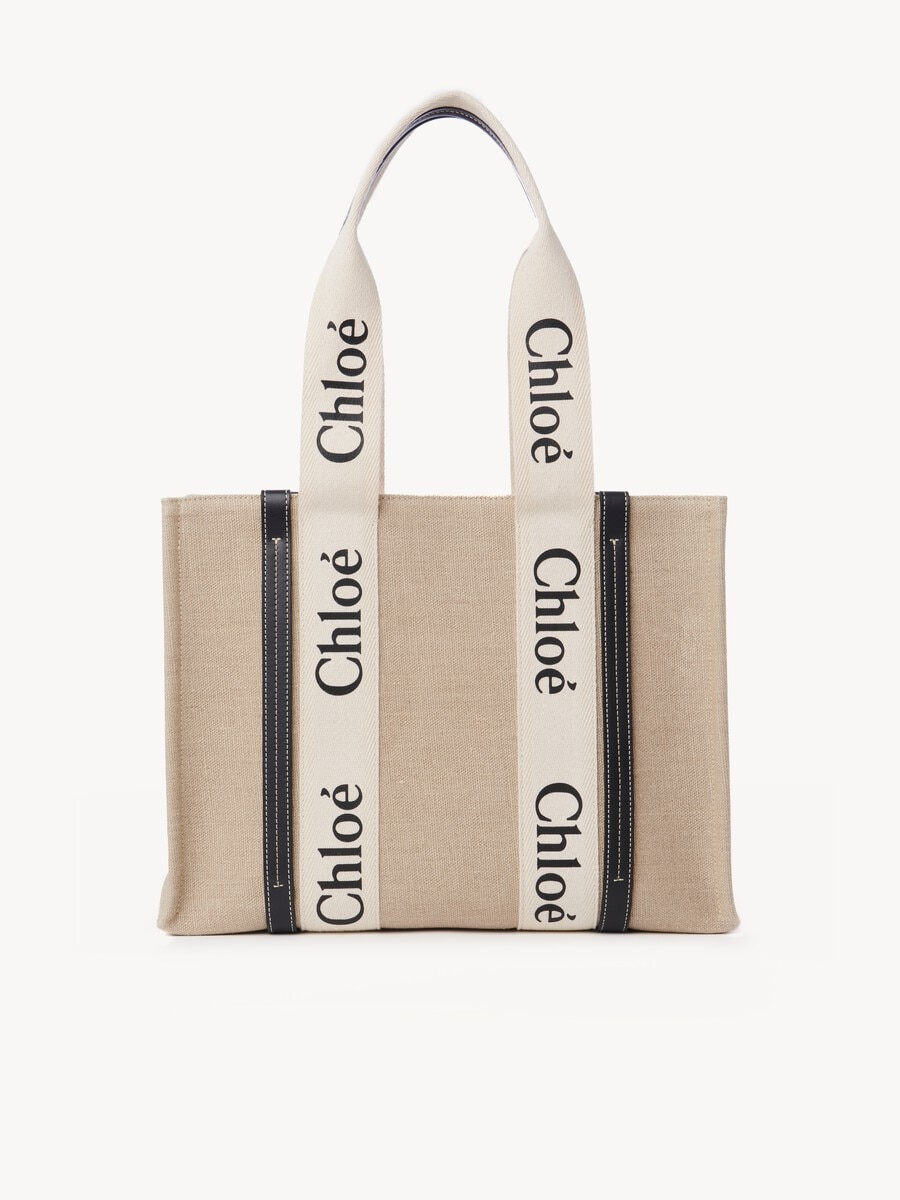 Bolso tote Woody de lino - 6