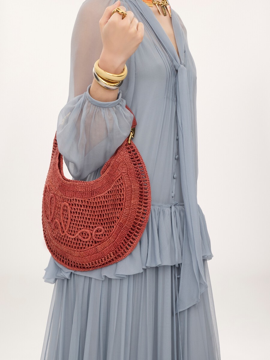 Bolso hobo Summer Banana de rafia - 3