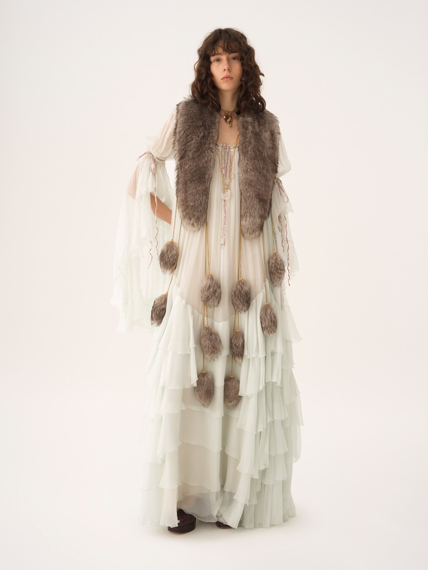 The Treasure Tails scarf in shearling - 2.0