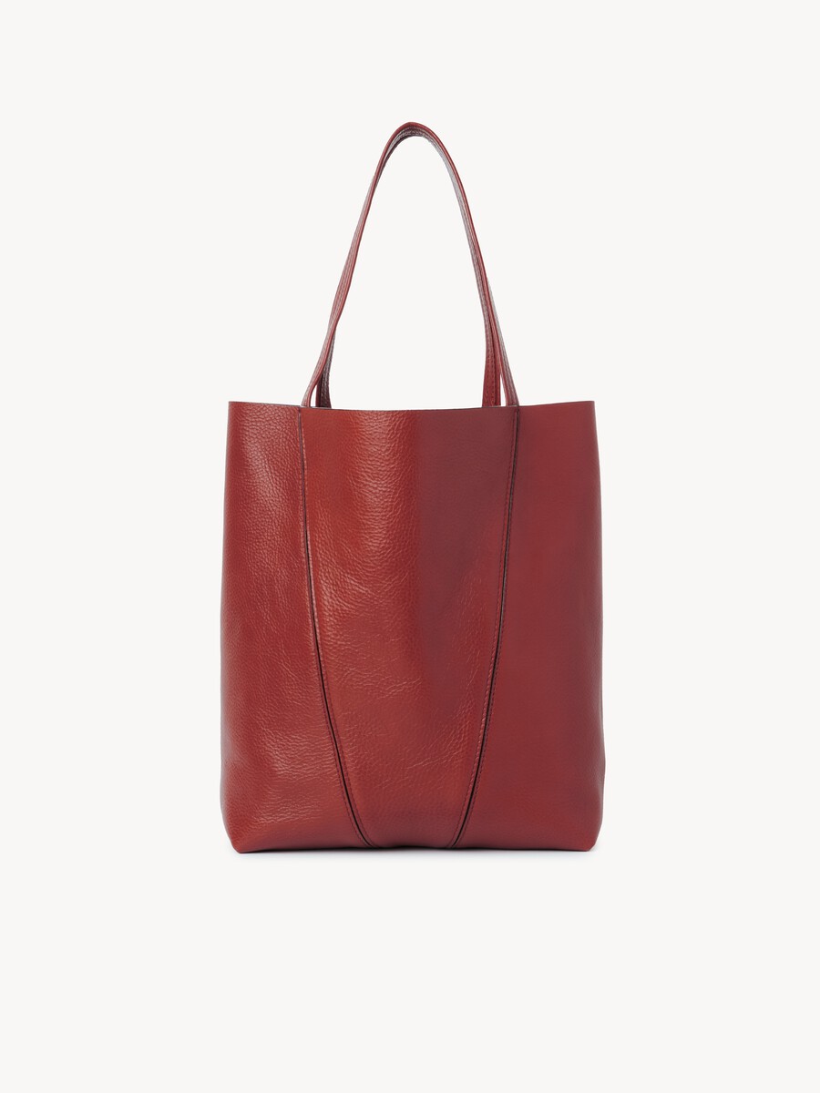 Chlo&eacute; Spin tote bag in grained leather - 5