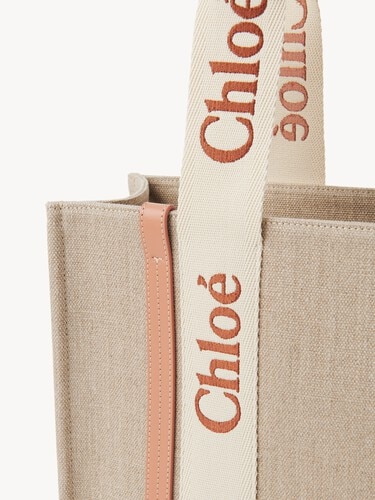 Bolso tote Woody de lino - 7