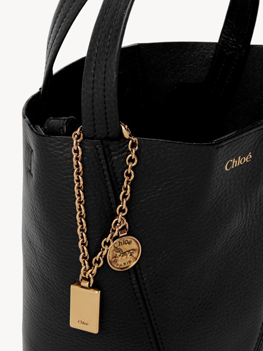 Bolso tote peque&ntilde;o Chlo&eacute; Spin de cuero granulado - 7