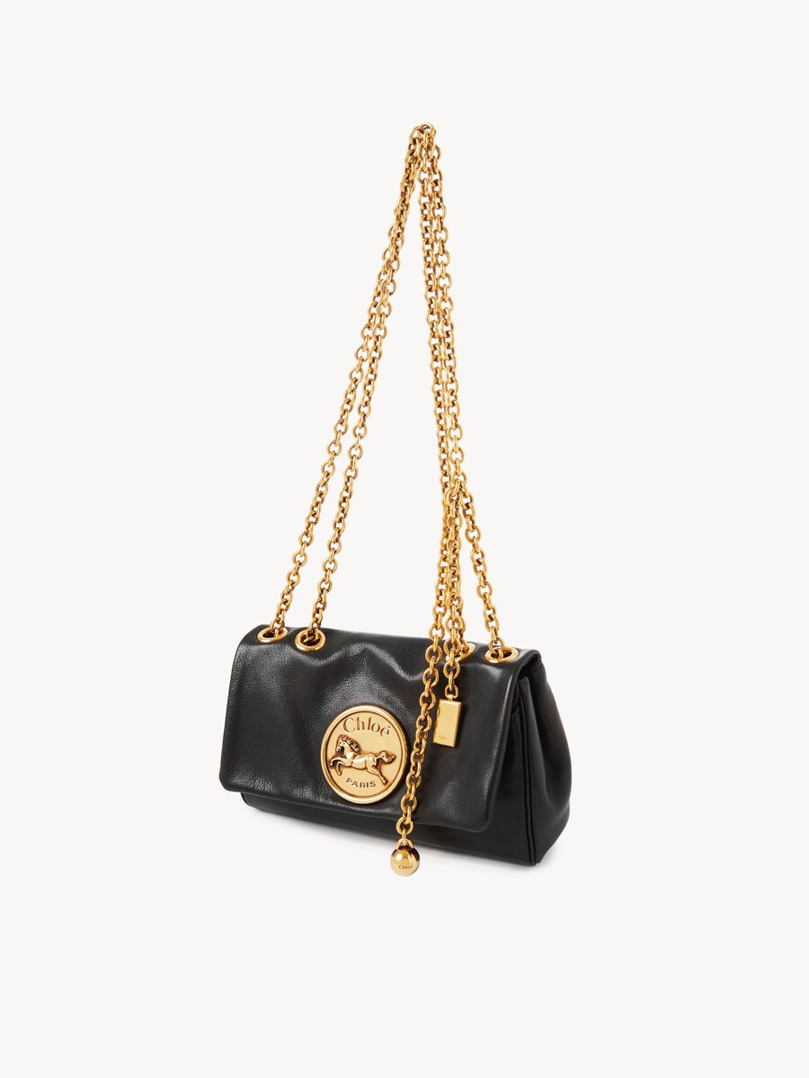 Bolso de hombro peque&ntilde;o Chlo&eacute; Heritage de cuero granulado - 5