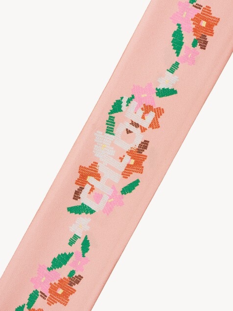 The Chlo&eacute; Parrot bandeau scarf in silk twill