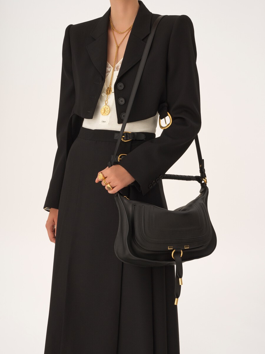 Small Marcie shoulder bag in soft leather - 4