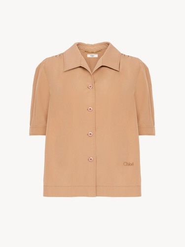 Short-sleeve shirt in cotton poplin - 2