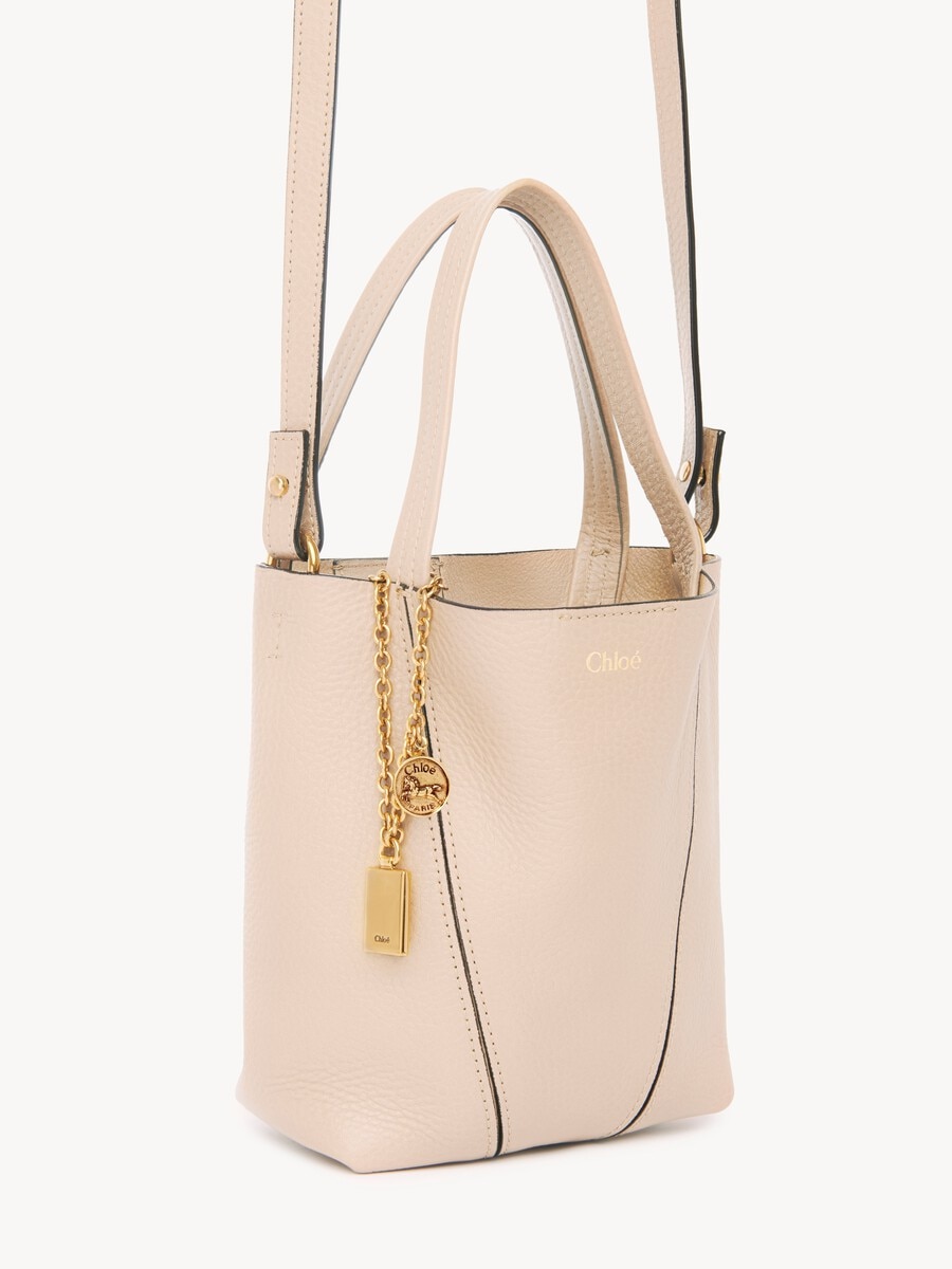 Bolso tote Chlo&eacute; Spin peque&ntilde;o de cuero granulado - 4
