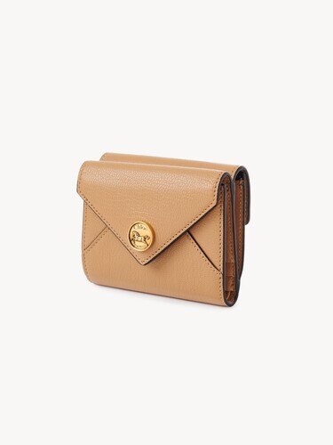 Small Envelope tri-fold in grained leather - 3