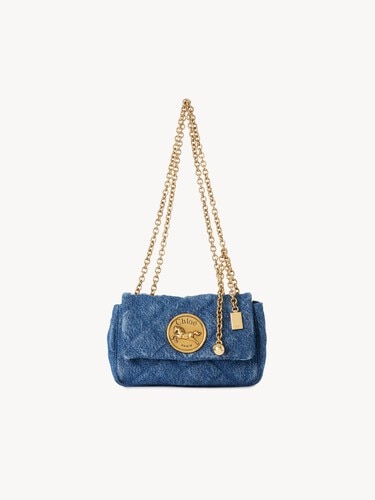 Bolso de hombro peque&ntilde;o Chlo&eacute; Heritage de tejido vaquero - 2