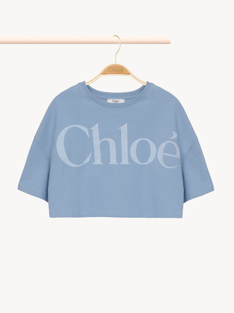 Camiseta cropped con logotipo infantil - 2