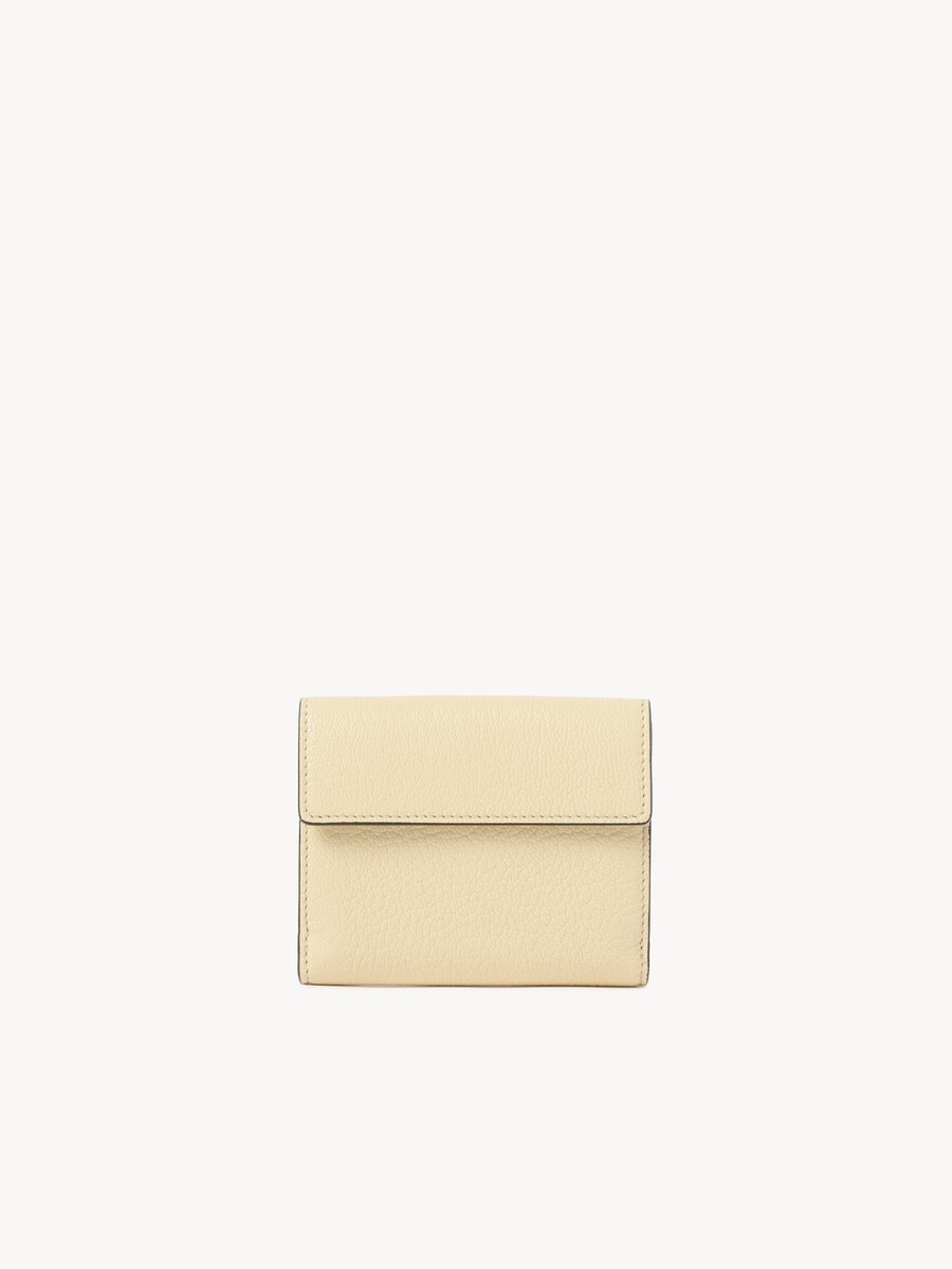 Petit portefeuille &agrave; trois volets Envelope en cuir grain&eacute; - 4