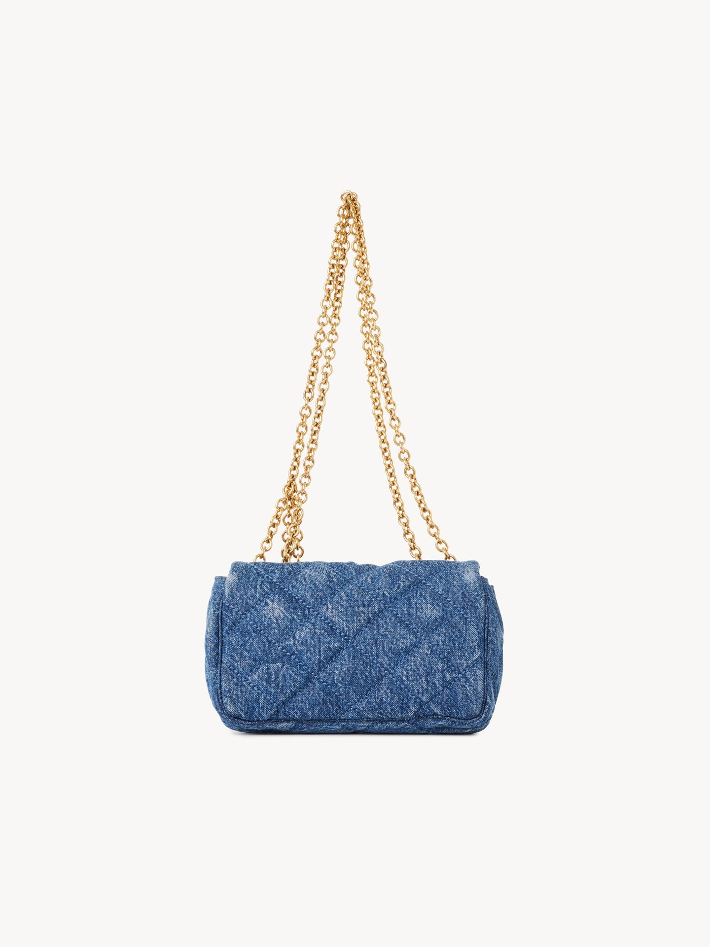Small Chlo&eacute; Heritage shoulder bag in denim - 4.0