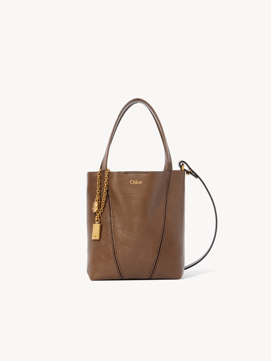Bolso tote Chlo&eacute; Spin peque&ntilde;o de cuero granulado - 1