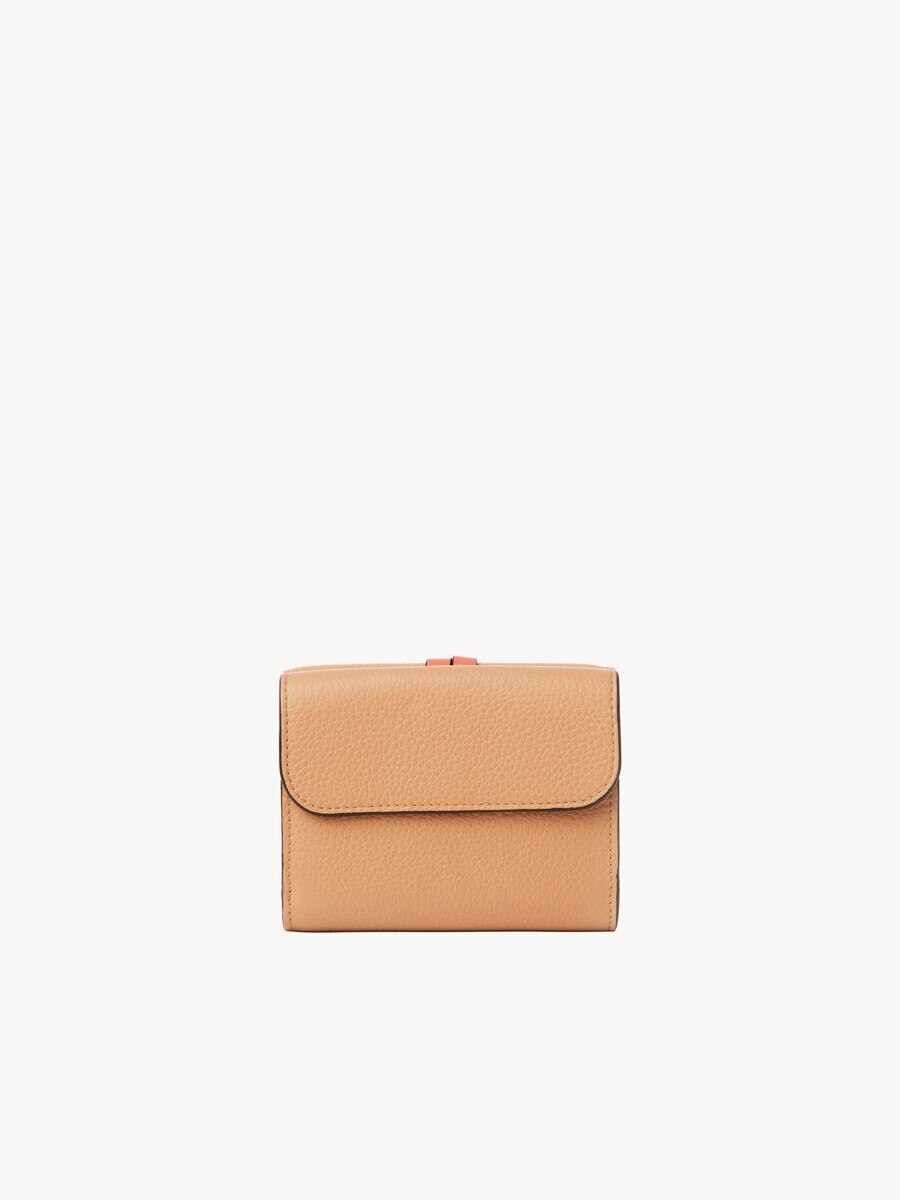 Small Alphabet tri-fold in grained leather - 2