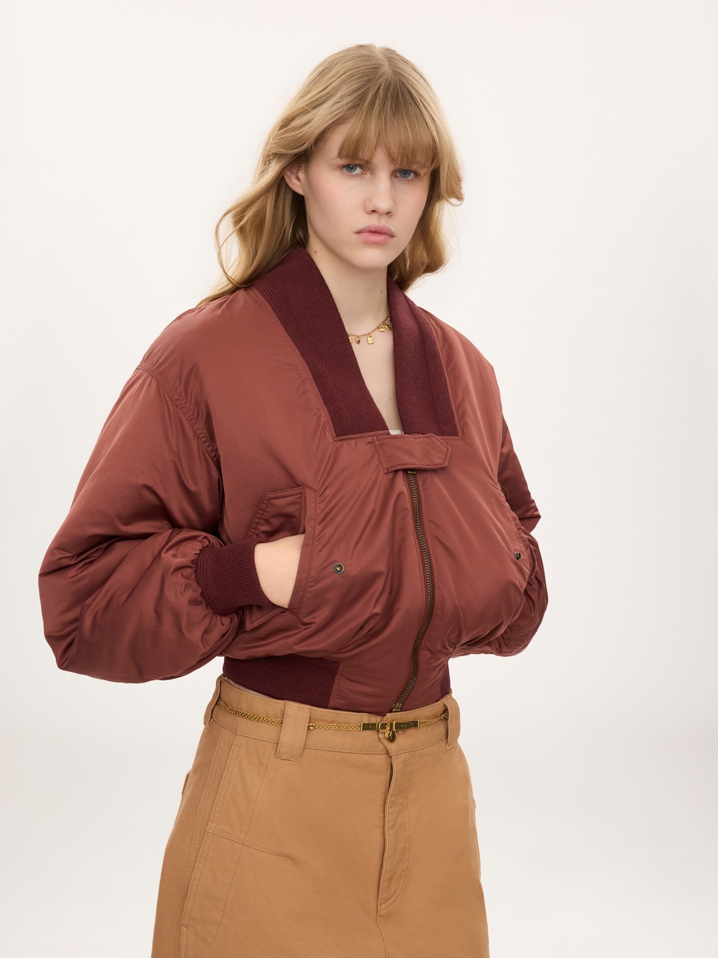 Bomber jacket in nylon - 3.0