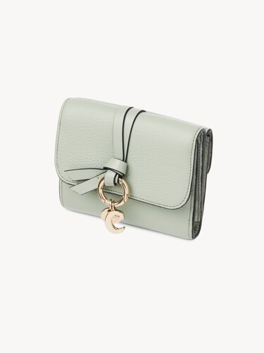 Small Alphabet tri-fold in grained leather - 3