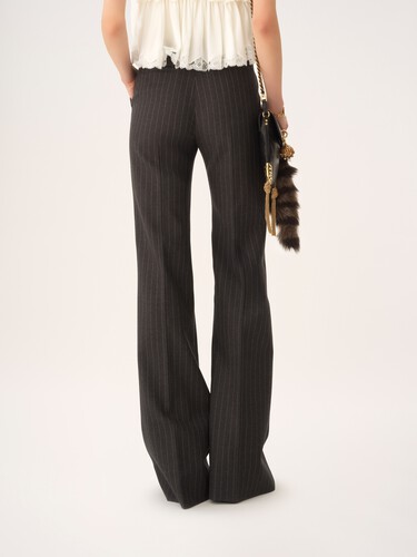 Tailored bootcut pants in wool - 5