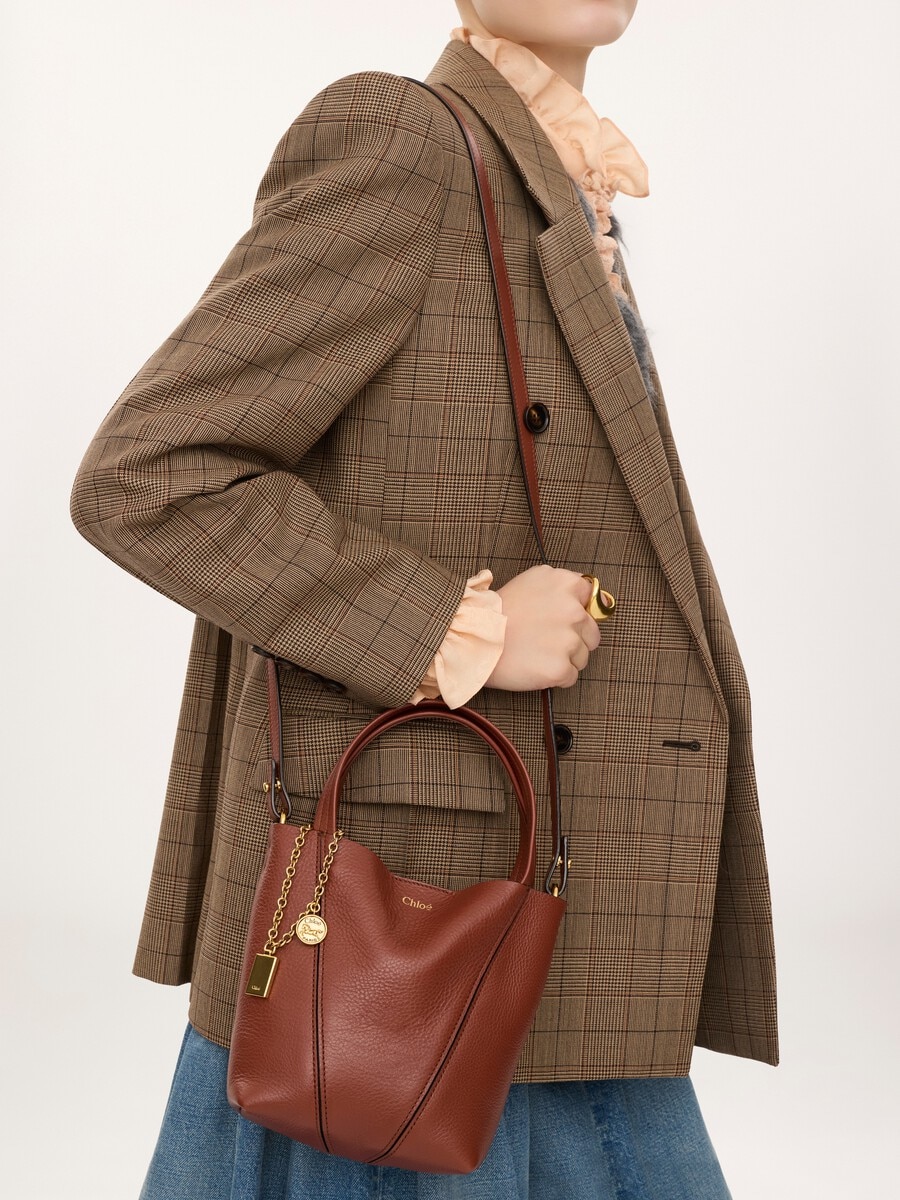 Bolso tote Chlo&eacute; Spin peque&ntilde;o de cuero granulado - 3
