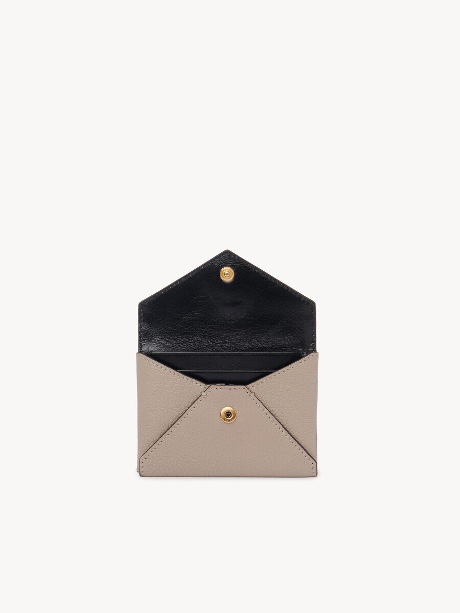 Envelope card holder in grained leather - 5