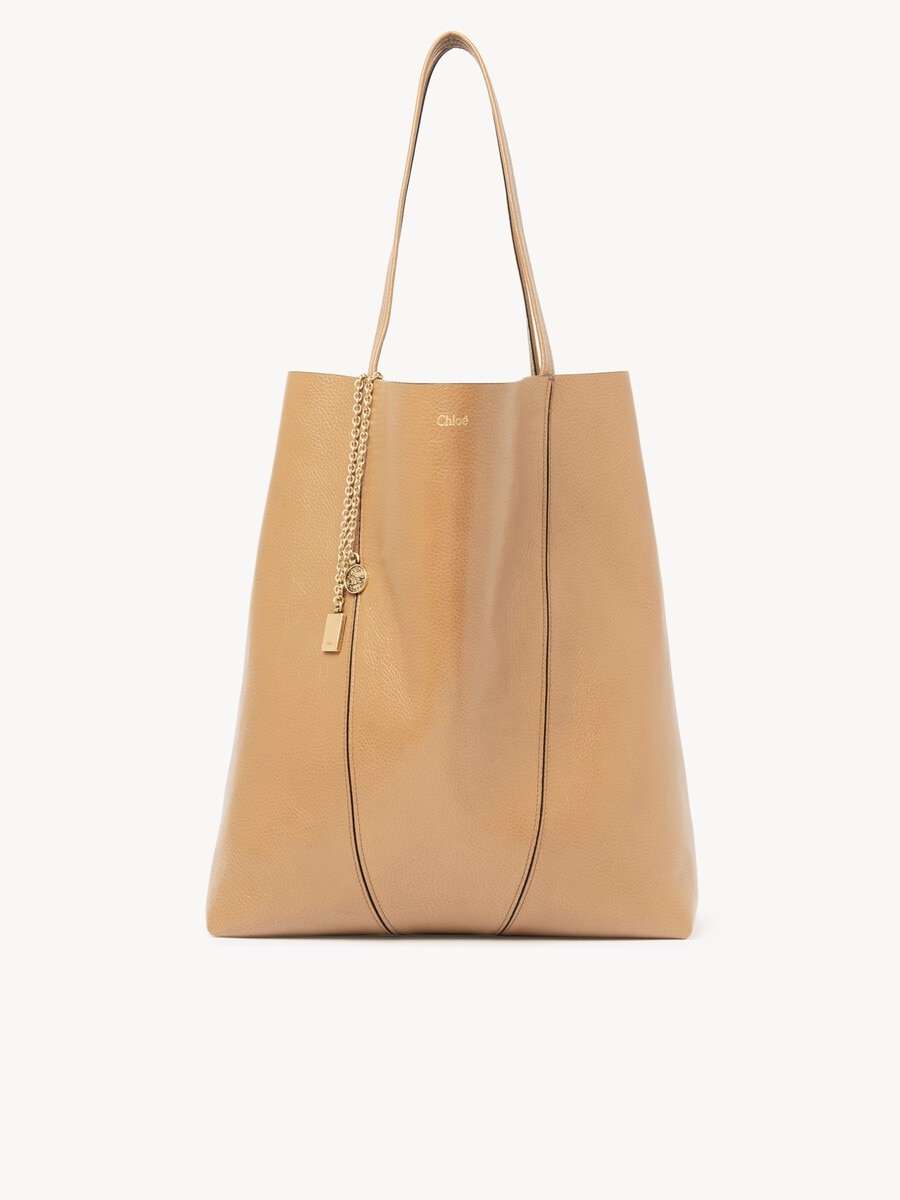 Large Chlo&eacute; Spin tote bag in grained leather - 2