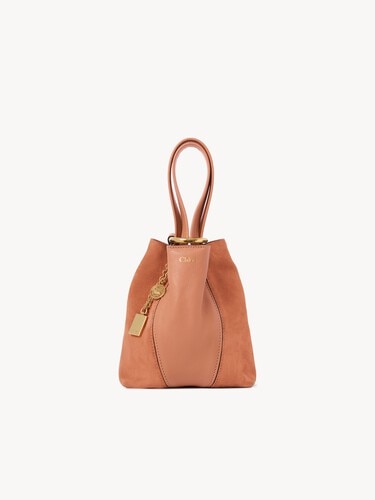 Small Chlo&eacute; Spin tote bag in grained & suede leather - 2