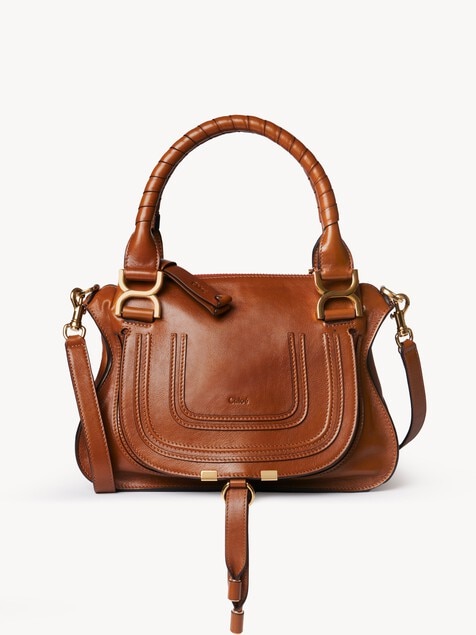 Bolso peque&ntilde;o Marcie de cuero brillante