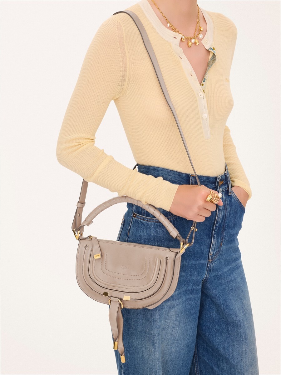 Mini Marcie shoulder bag in soft leather - 5