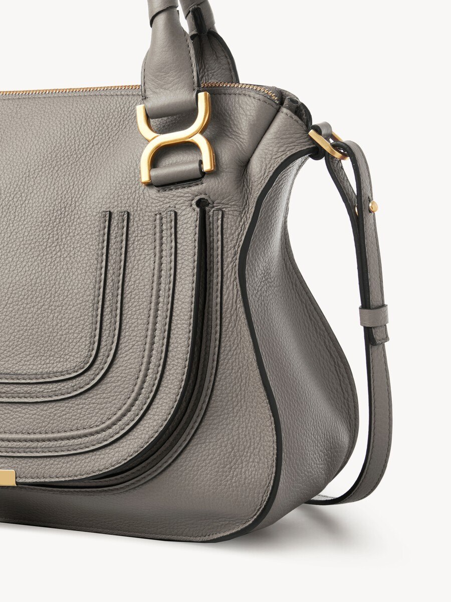 Sac Marcie en cuir grain&eacute; - 4