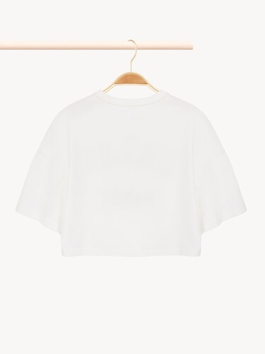 Kids' cropped logo T-shirt - 3