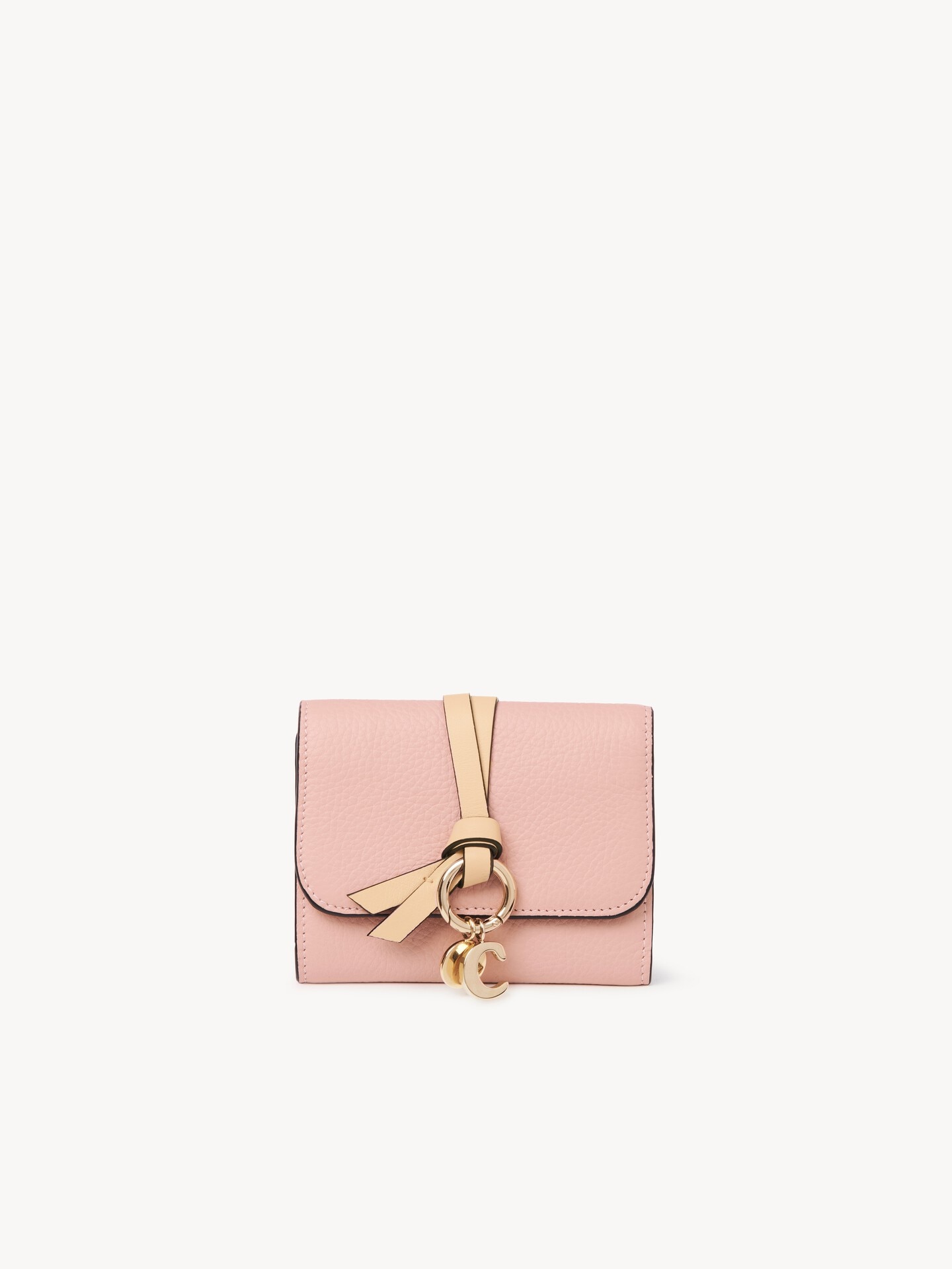 Small Alphabet tri-fold in grained leather - 1.0