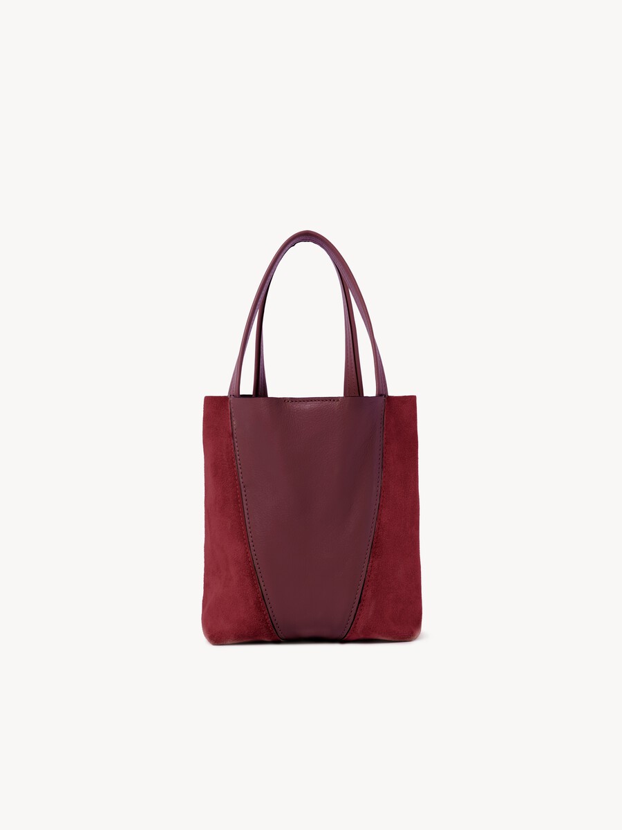 Small Chlo&eacute; Spin tote bag in suede & soft leather - 3