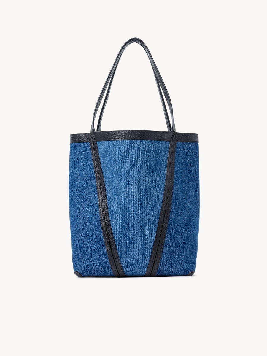 Chlo&eacute; Spin tote bag in denim - 5