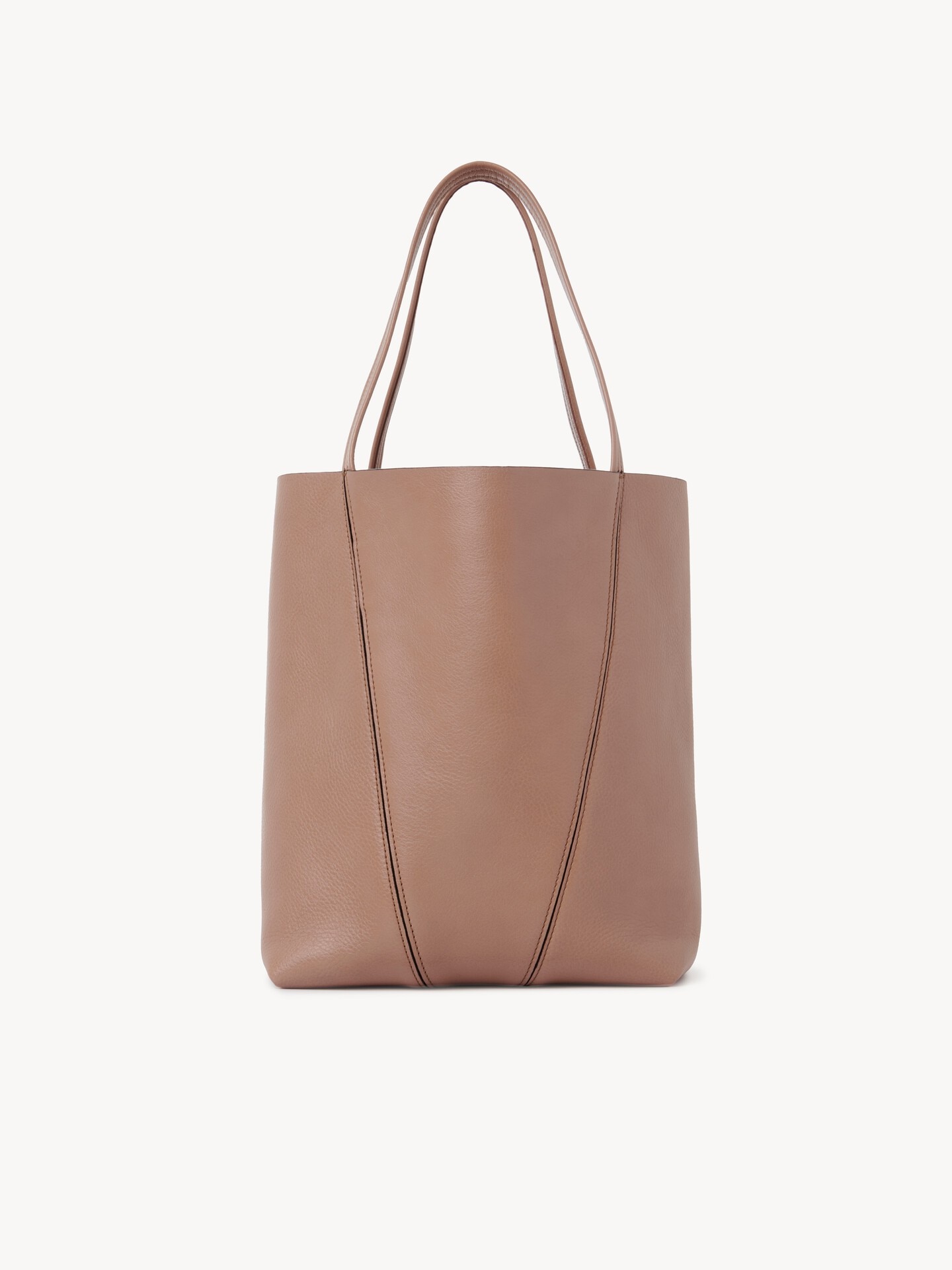 Chlo&eacute; Spin tote bag in grained leather - 4.0