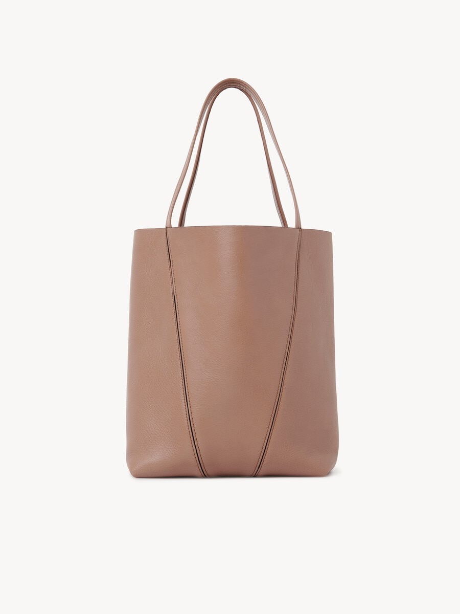 Chlo&eacute; Spin tote bag in grained leather - 4