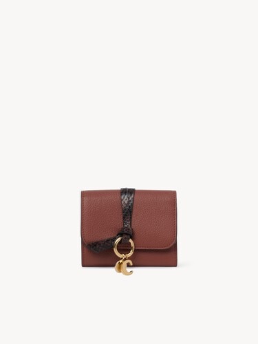 Small Alphabet tri-fold in grained leather - 2