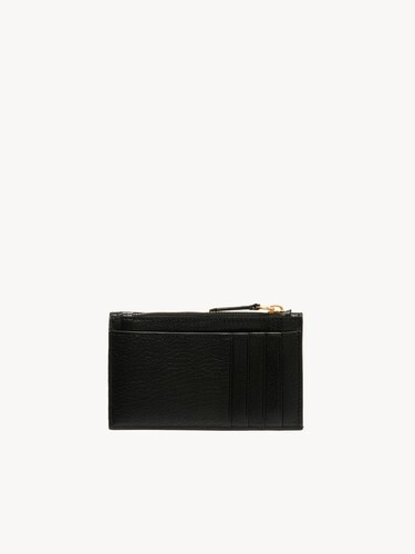 Small Envelope purse with card slots in grained leather - 4