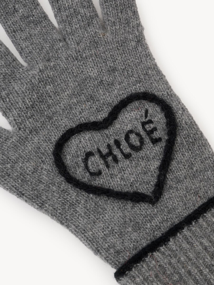 The Chlo&eacute; Encoeur gloves in wool & cashmere - 3