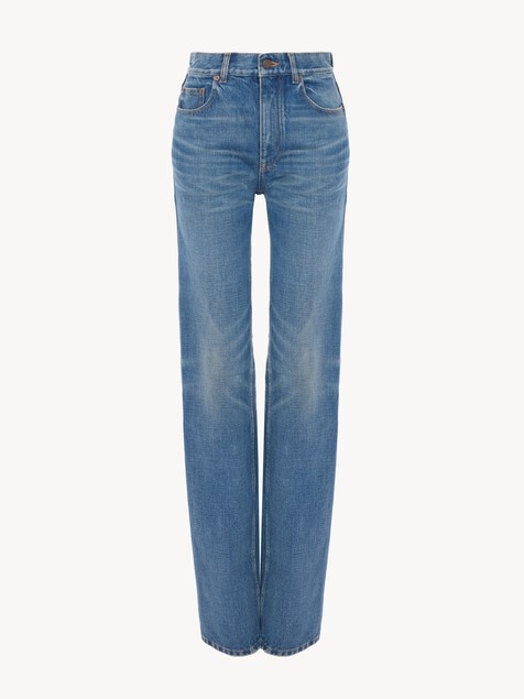 Straight jeans in denim